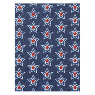 Toalha De Mesa Vermelho, Branco, Estrela Azul 4 de julho