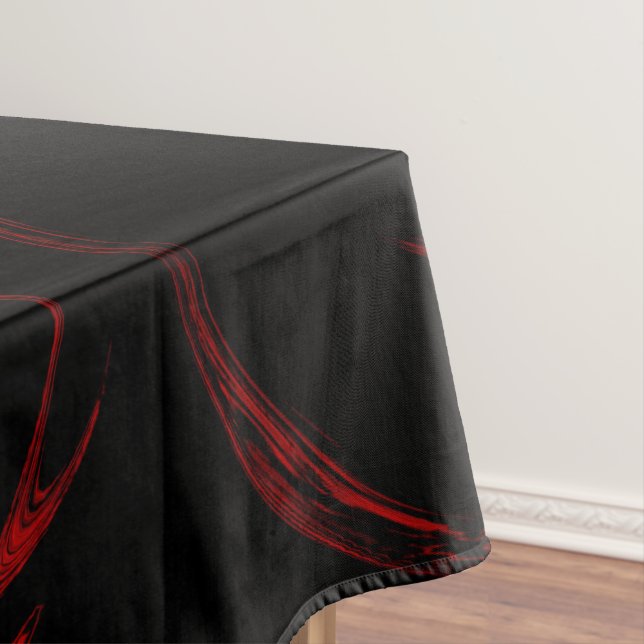 Toalha De Mesa vermelho e preto (Posição Original)