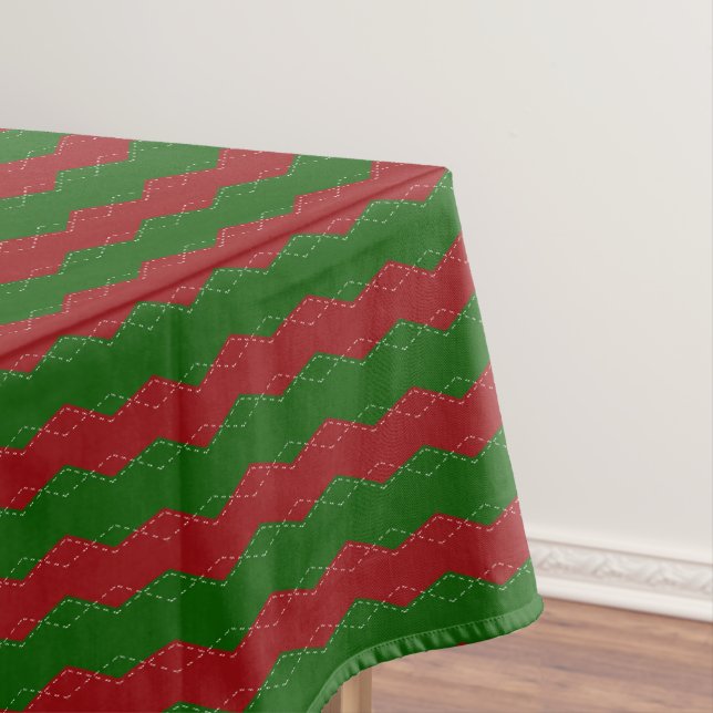 Toalha De Mesa Vermelho e verde clássico de Natal  (Posição Original)