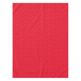 Toalha De Mesa Vermelho Natal Com Flocos Brancos De Neve