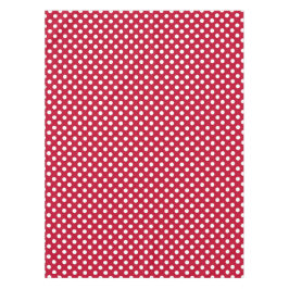 Toalha De Mesa Vermelho + Pontos Brancos Polka