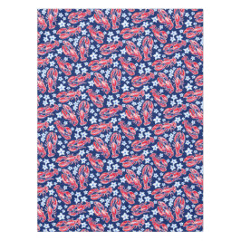 Toalha De Mesa Vermelho Préppy de Lagosta Floral / Náutico Costa