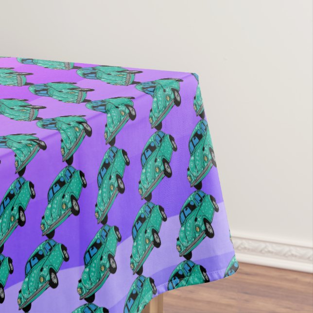 Toalha De Mesa Vestuário de Mesa Rosa Púrpura do Carro (Posição Original)