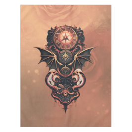 Toalha De Mesa Viagem de tempo místico com asas, relógio de galão