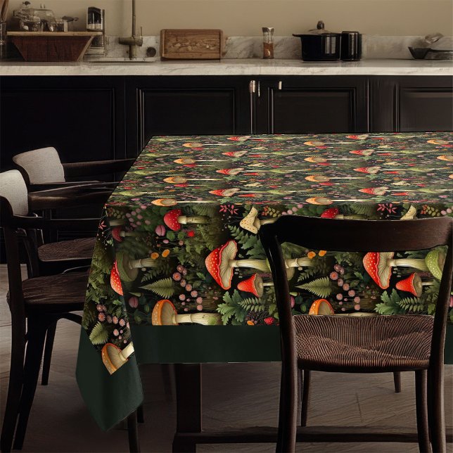Toalha de Mesa Vida Rural Olhar do Chão da Florest (Rural Life Tablecloth Vintage Forest Floor Look)