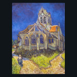 Toalha De Mesa Vincent van Gogh - A Igreja em Auvers<br><div class="desc">Igreja de Auvers / l'Eglise à Auvers-sur-oise de Vincent Van Gogh em 1890</div>