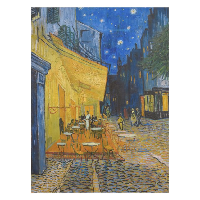 Toalha De Mesa Vincent van Gogh - Cafe Terrace à Noite (Frente)