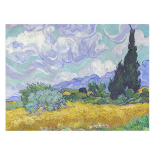 Toalha De Mesa Vincent Van Gogh - Campo de Trigo com Cipras