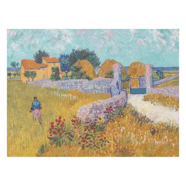 Toalha De Mesa Vincent van Gogh - Farmhouse in Provence (Frente (Horizontal))