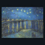 Toalha De Mesa Vincent van Gogh - Noite Estrelada sobre o Ródano<br><div class="desc">Noite de Starry sobre o Rhone/Nuit etoilee sur le Rhone - Vincent van Gogh,  Oil on Canvas,  1888,  Arles</div>