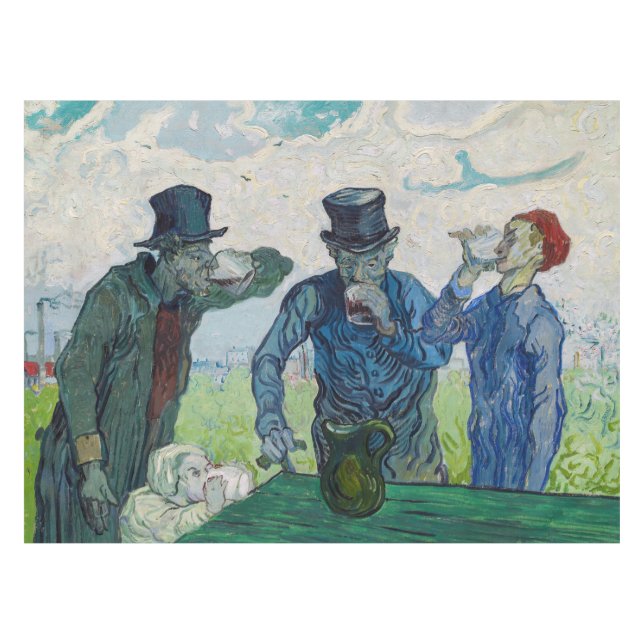 Toalha De Mesa Vincent van Gogh - Os Bebidas, depois de Daumier (Frente (Horizontal))