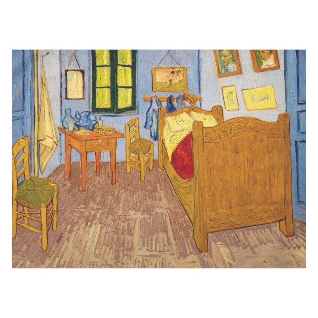 Toalha De Mesa Vincent van Gogh - Quarto de Vincent em Arles (Frente (Horizontal))