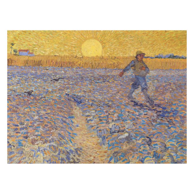 Toalha De Mesa Vincent van Gogh - Sower with Setting Sun (Frente (Horizontal))