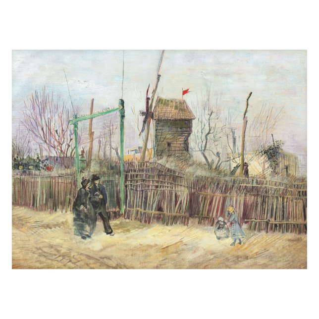 Toalha De Mesa Vincent van Gogh - Street Scene em Montmartre (Frente (Horizontal))