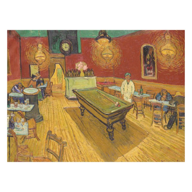 Toalha De Mesa Vincent van Gogh - The Night Cafe (Frente (Horizontal))