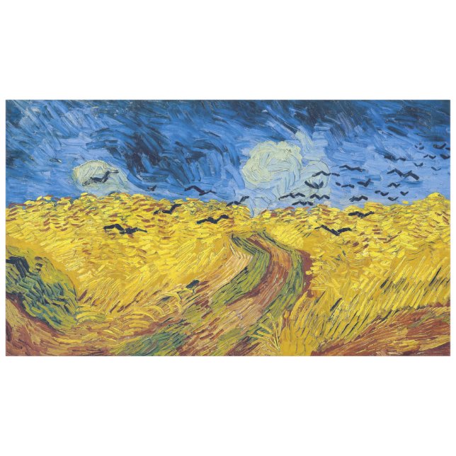 Toalha De Mesa Vincent van Gogh - Wheatfield com Crows (Frente (Horizontal))