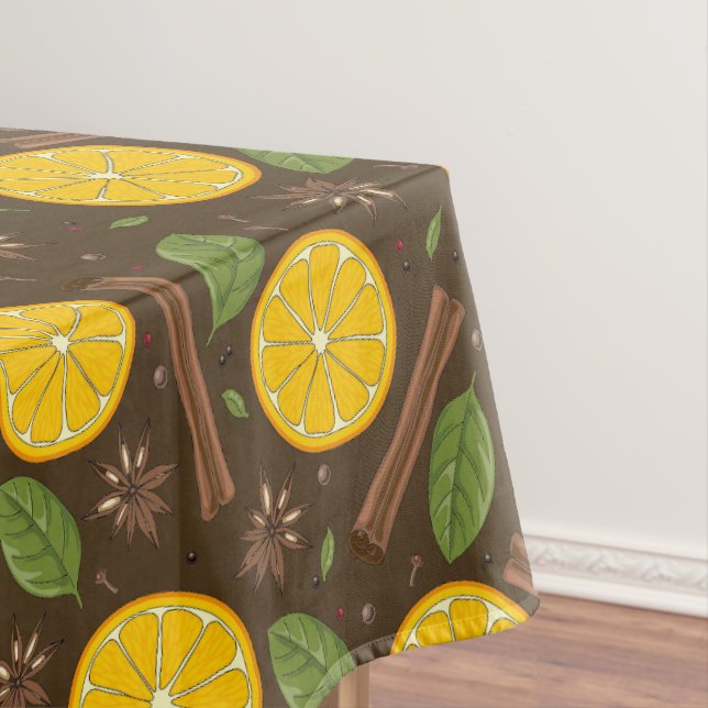 Toalha De Mesa Vinho marrom apimentado (Posição Original)