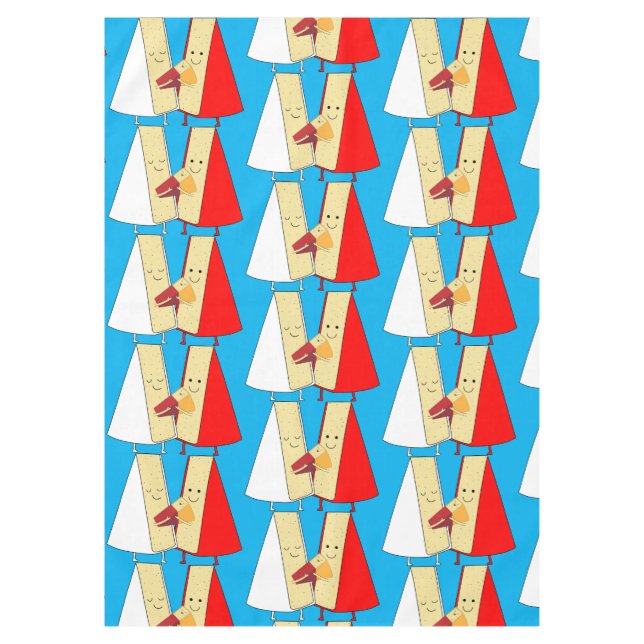 Toalha De Mesa Vinhos E Queijos Amantes (Frente)