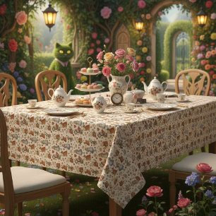 Toalha De Mesa Vintage Alice no País das Maravilhas