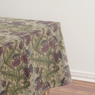 Toalha De Mesa Vintage Art Nouveau Thistle Pattern por J. Milesi