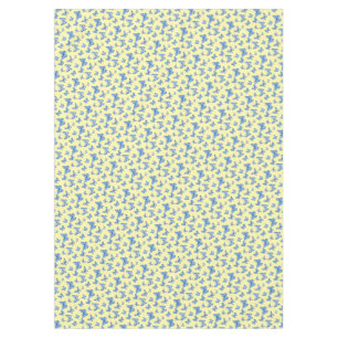 Toalha De Mesa Vintage Chinoiserie Butterflies Fundo Amarelo