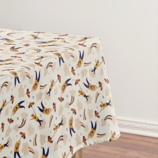 Toalha De Mesa Vintage Circus Clowance Party (Posição Original)