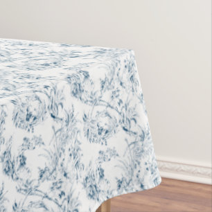Toalha De Mesa Vintage com gravação de fantasia floral francesa