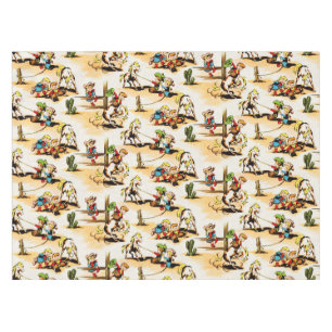 Toalha De Mesa Vintage Cowboy Cowboy Country Kids Pony Cactus