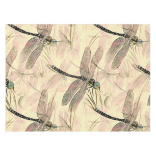 Toalha De Mesa Vintage Dragonfly Impressão