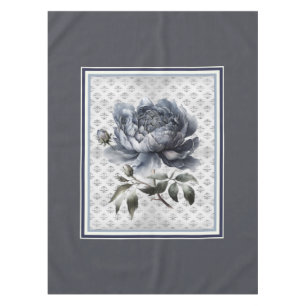 Toalha De Mesa Vintage elegante Toile de jouy, chinoiserie azul
