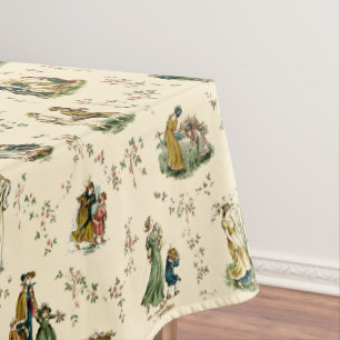 Toalha De Mesa Vintage era vitoriana Kate Greenaway Pattern
