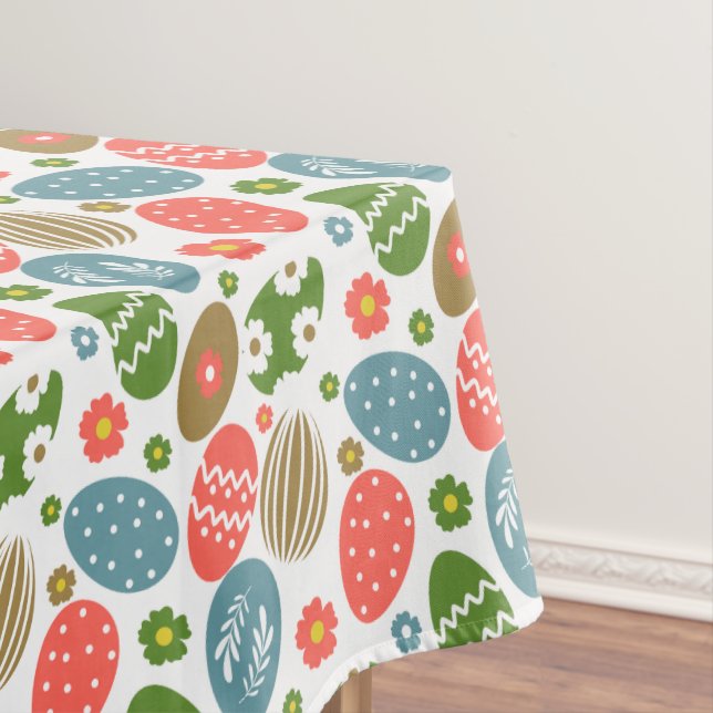 Toalha De Mesa Vintage Felz pascoa Blooms (Posição Original)