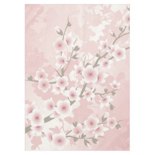 Toalha De Mesa Vintage Floral Pastel Cherry Blossoms