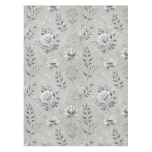 Toalha De Mesa Vintage Floral Patterno sobre a Cinza russa