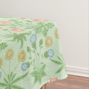 Toalha De Mesa Vintage Floral Rosa Azul William Morris Daisy