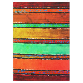 Toalha De Mesa Vintage Guatemala Rainbow Tablecloth
