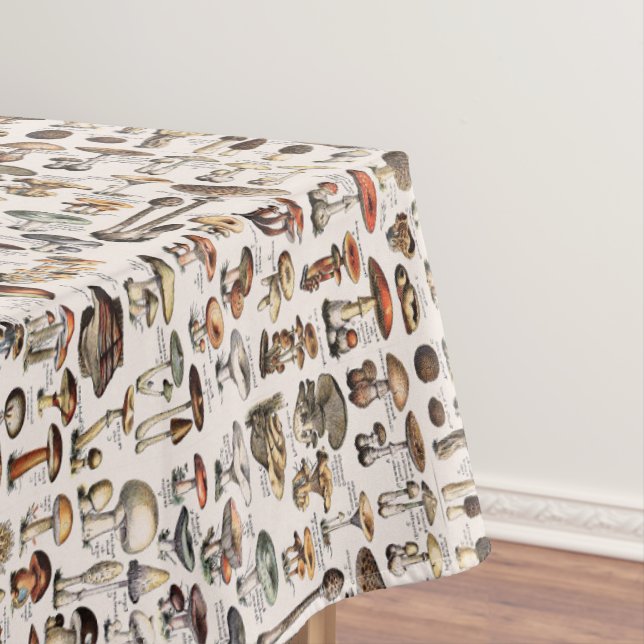Toalha De Mesa Vintage Mushrooms By Adolphe Millot (Posição Original)