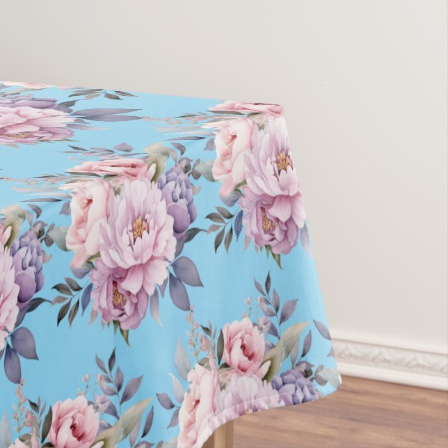 Toalha De Mesa Vintage Primavera Peonies Tablecloth (Posição Original)