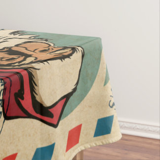 Toalha De Mesa Vintage Santa Claus Tablecloth