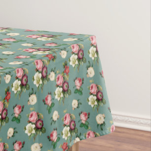 Toalha De Mesa Vintage Victorian Floral Pattern Elegante Chic