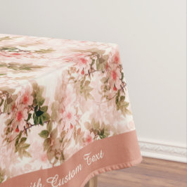 Toalha De Mesa Vintage Victorian Pink Floral Chic Personalizado