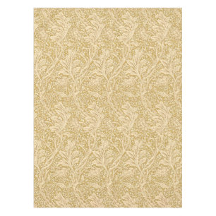 Toalha De Mesa Vintage William Morris Arcadia Dourado Sem Costura