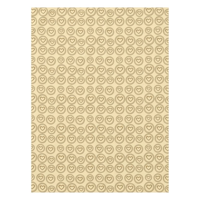 Toalha De Mesa Visita de Feriados Dourados (Frente)