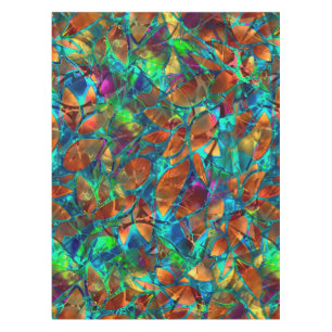 Toalha De Mesa Vitral abstrato floral do Tablecloth