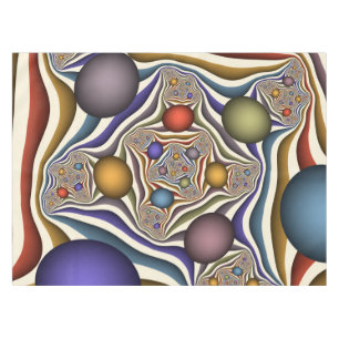 Toalha De Mesa Voo acima da arte abstrata moderna colorida do