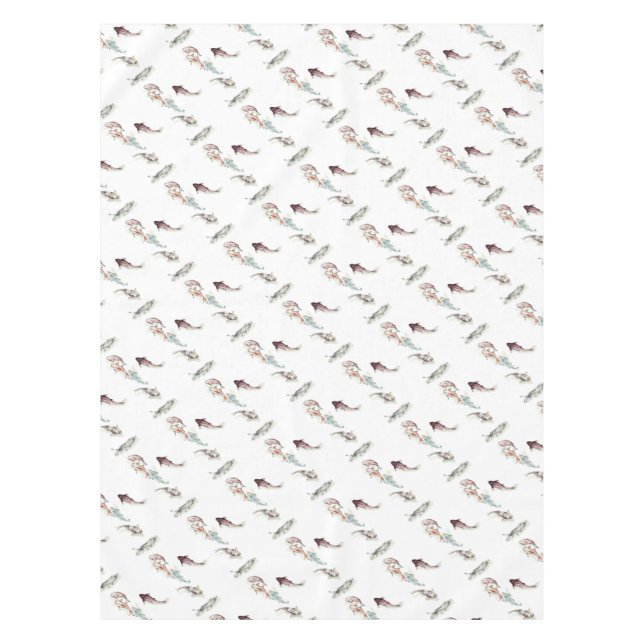 Toalha De Mesa Watercolor Koi Fish (Frente)