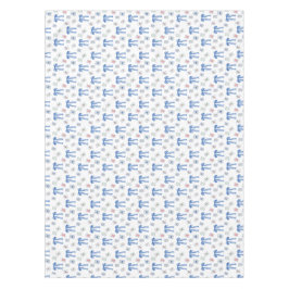 Toalha De Mesa Watercolor Mahjong Tiles & Bows