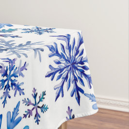 Toalha De Mesa Watercolor Snowflakes Pattern