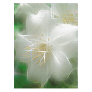 Toalha De Mesa White Shiny Jasmine