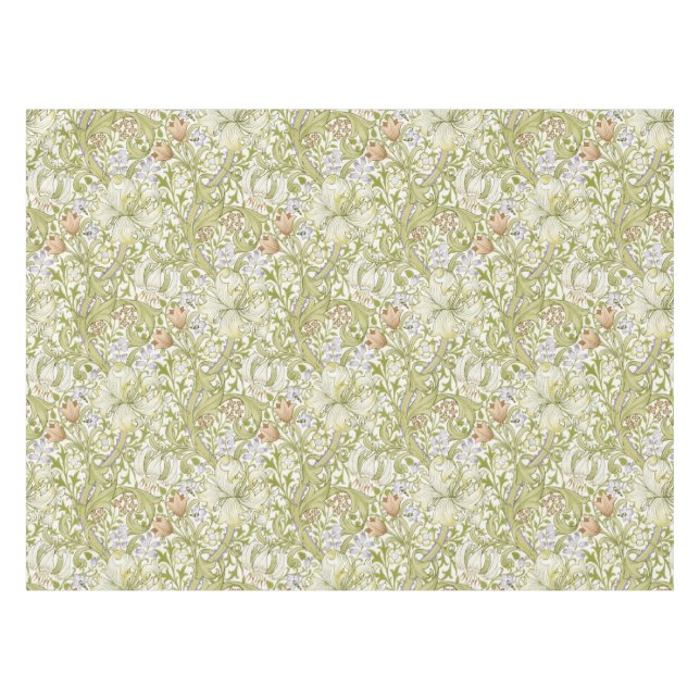 Toalha De Mesa William Morris Golden Lily Garden Flower Classic (Frente (Horizontal))